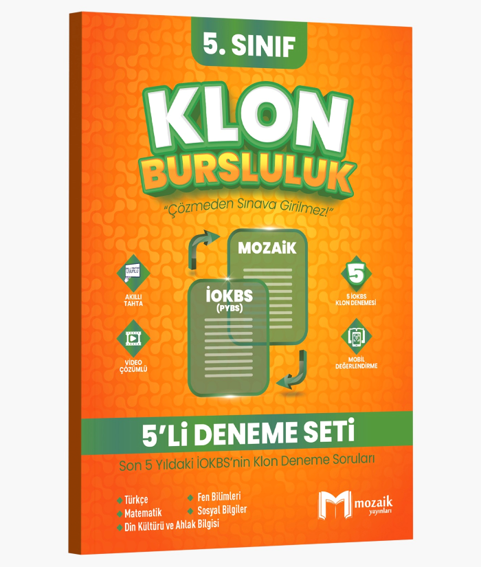 5.SINIF MOZAİK KLON 5 Lİ DENEME SETİ - 2025